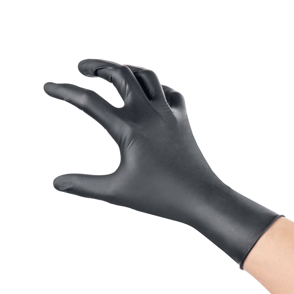 Safehealth 6.0g Black Heavy Duty Nitrile Gloves (10x100)