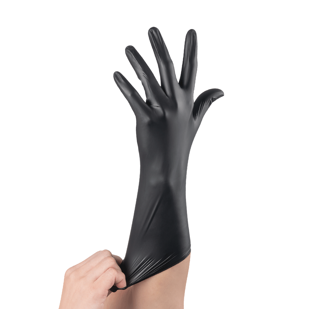 Safehealth 6.0g Black Heavy Duty Nitrile Gloves (10x100)